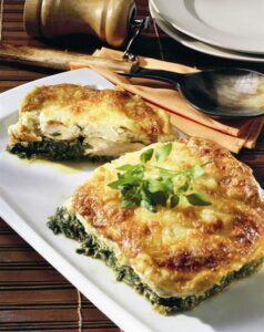 Κοτόπουλο με Σπανάκι Ογκρατέν Βέφα Αλεξιάδου