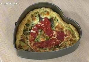 Τάρτα Καρδιά με Λαχανικά Βέφα Αλεξιάδου